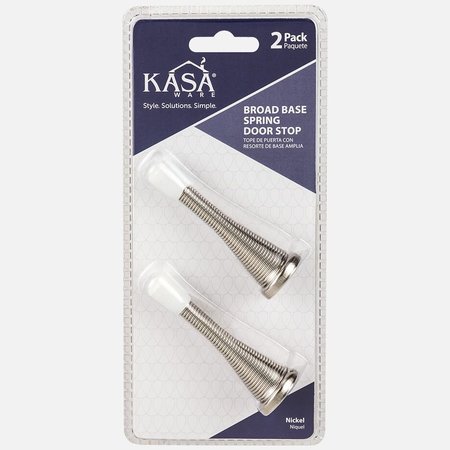 Kasaware Broad Base Spring Door Stop, 2PK KFD4-A-NI2